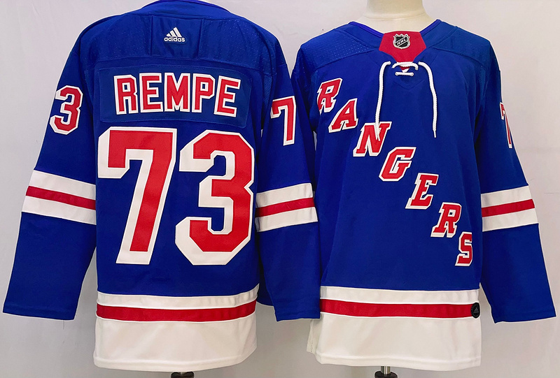 Men's New York Rangers Matt Rempe #73 Blue jersey